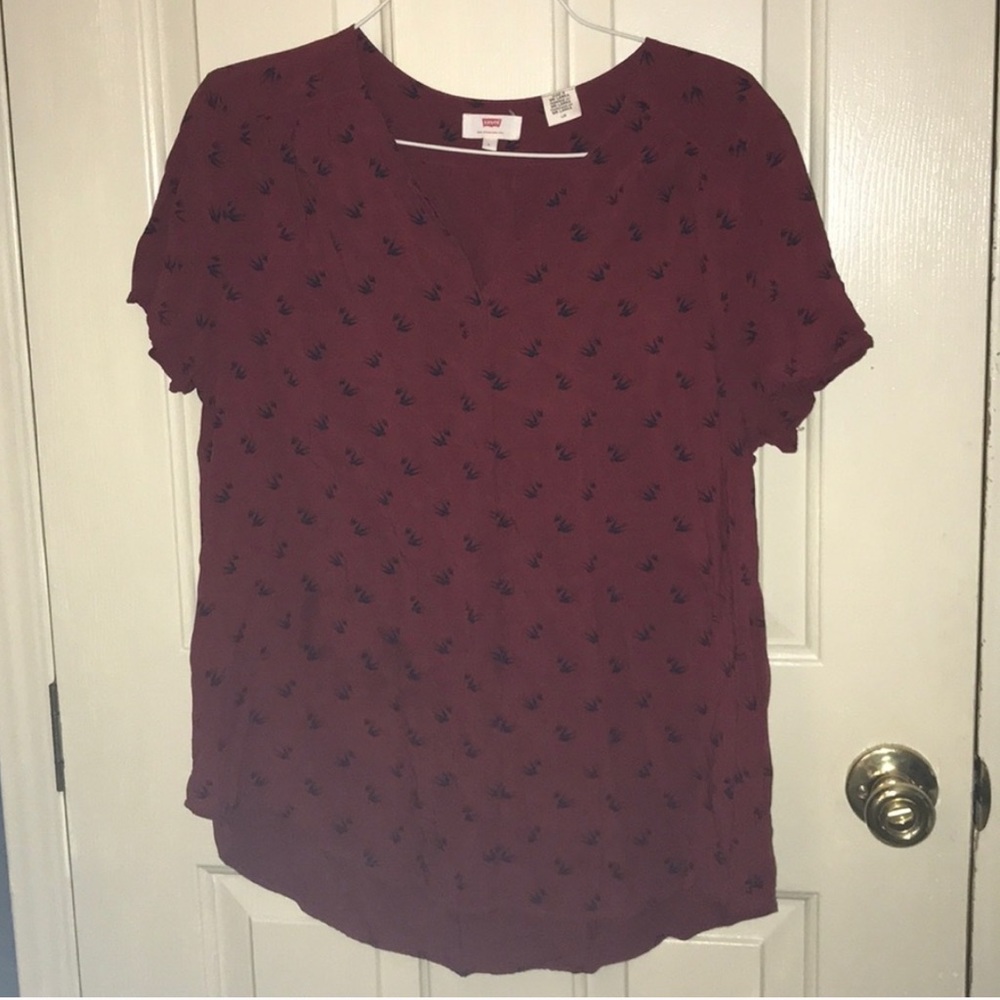 Levi burnt orange blouse